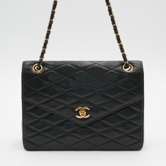 CHANEL Vintage Quilted Leather Envelope Flap Bag - Picture 1 of 5